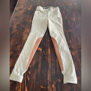 Kerrits Tan Knee Patch Riding Breeches Size M Equestrian Pants
